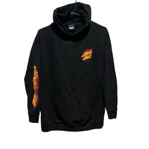 Santa Cruz Youth Black Pullover Hoodie XL Classic Logo